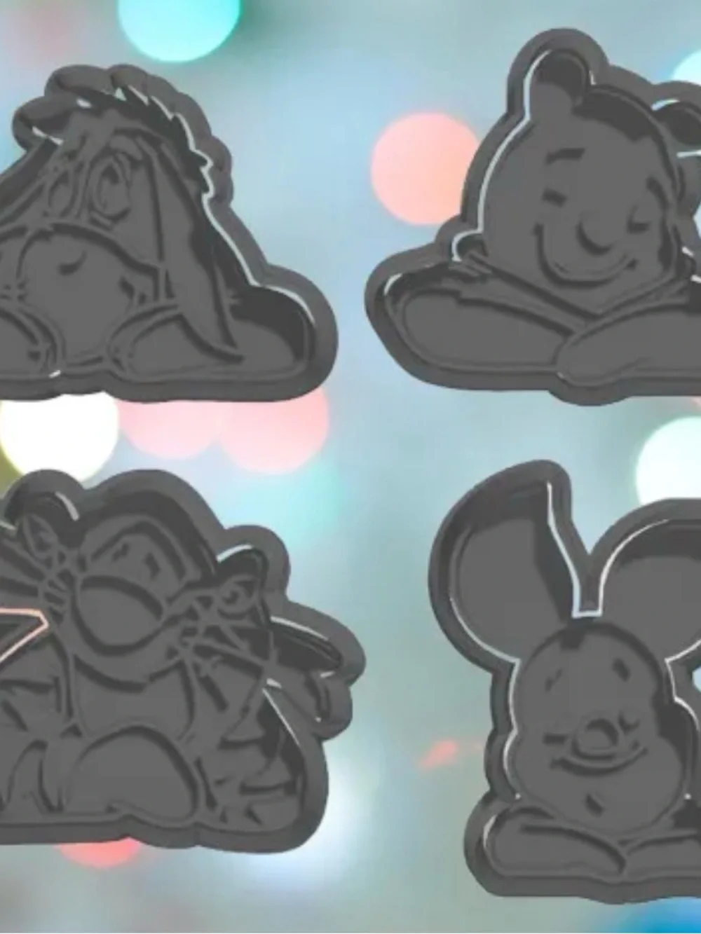 Disney Winnie the Pooh Character Cookie Cutters -